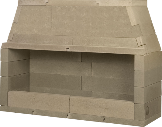 Mason-Lite 36" Linear Vent Free Gas Fireplace With Burner Through
