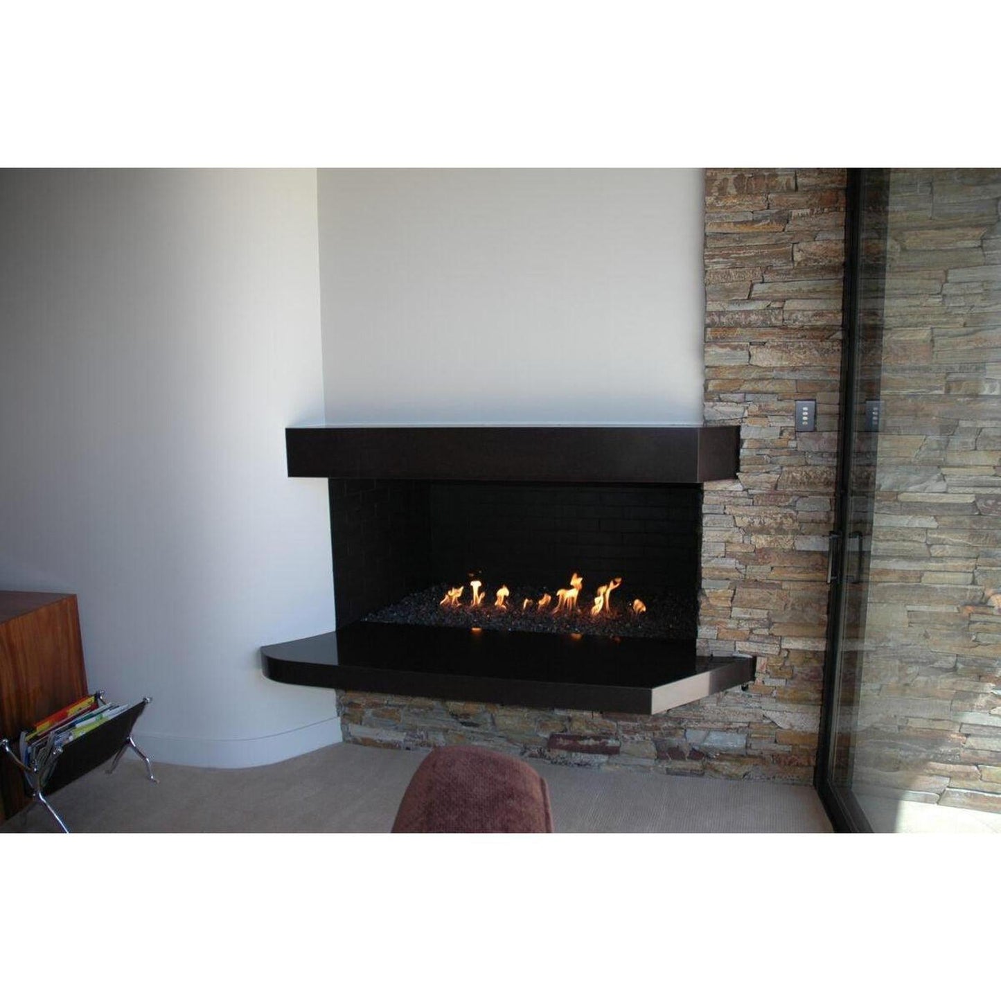 Mason-Lite 48" Linear Gas Fireplace (No Trough) - 12" B-Vent