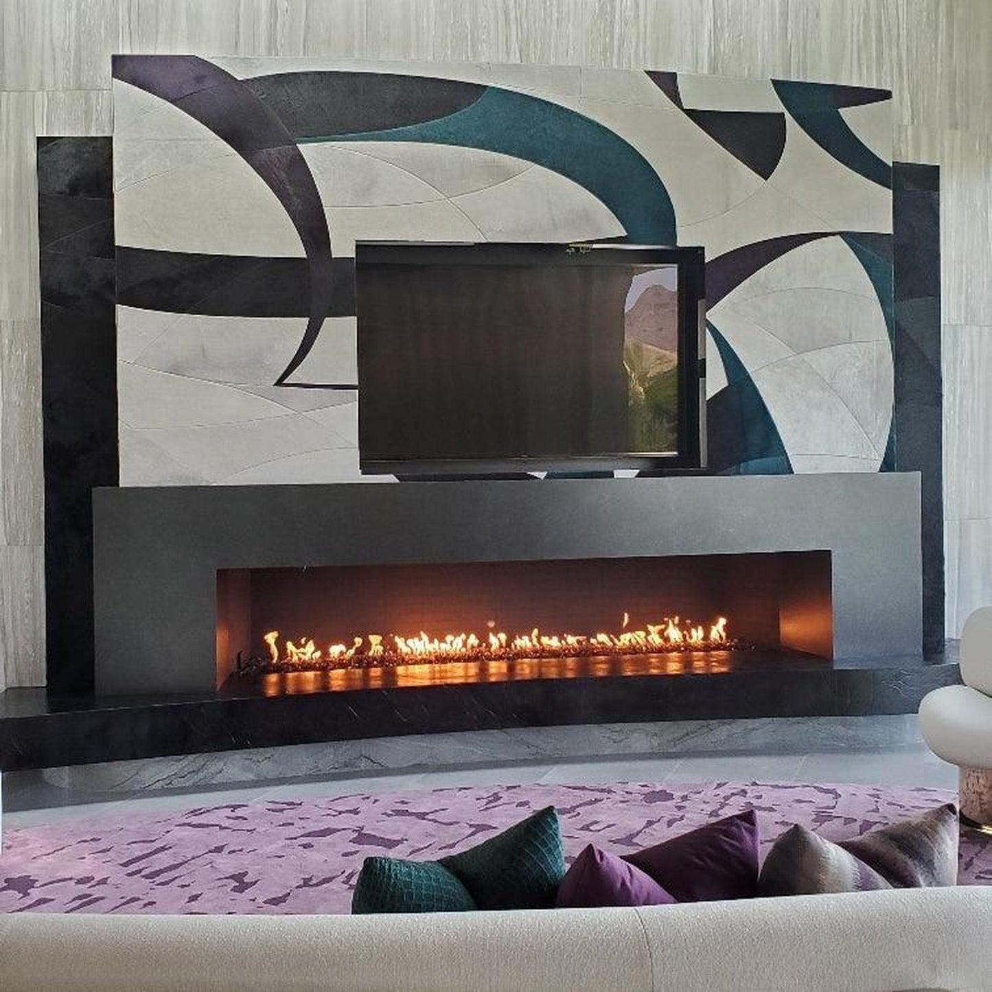 Mason-Lite 60" Linear Gas Fireplace - 12" B-Vent