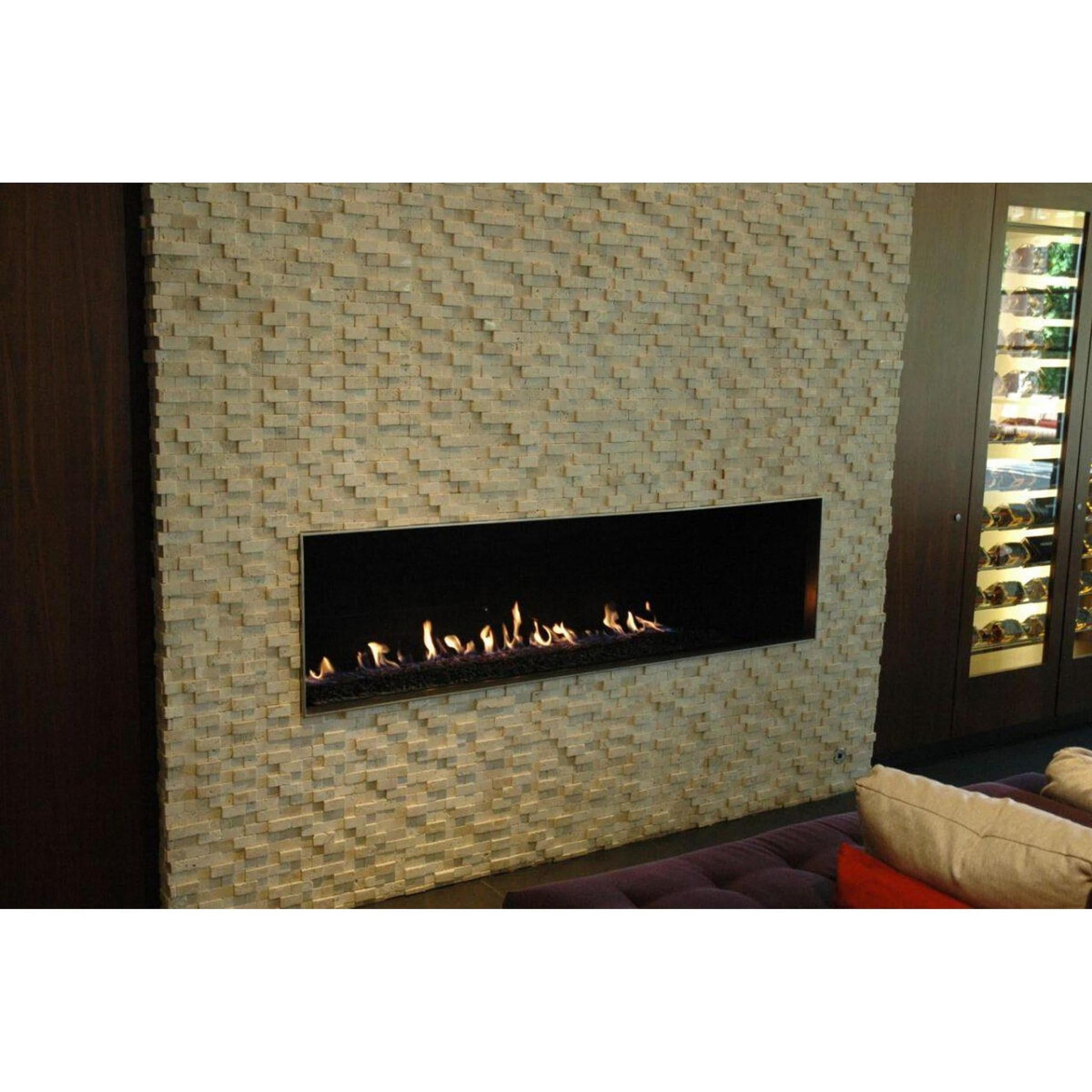 Mason-Lite 84" Linear Gas Fireplace - 12" B-Vent