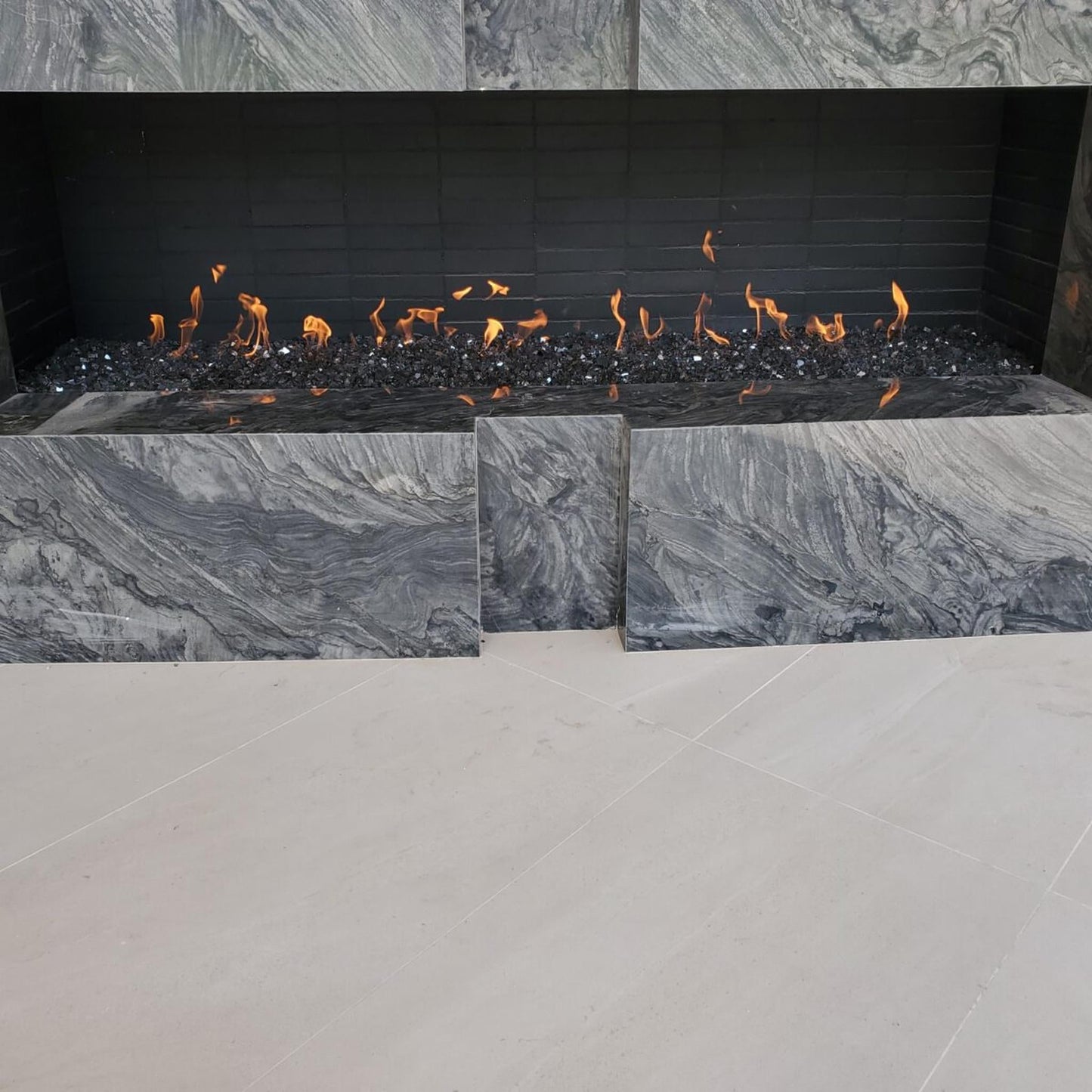 Mason-Lite 84" Linear Gas Fireplace - 12" B-Vent