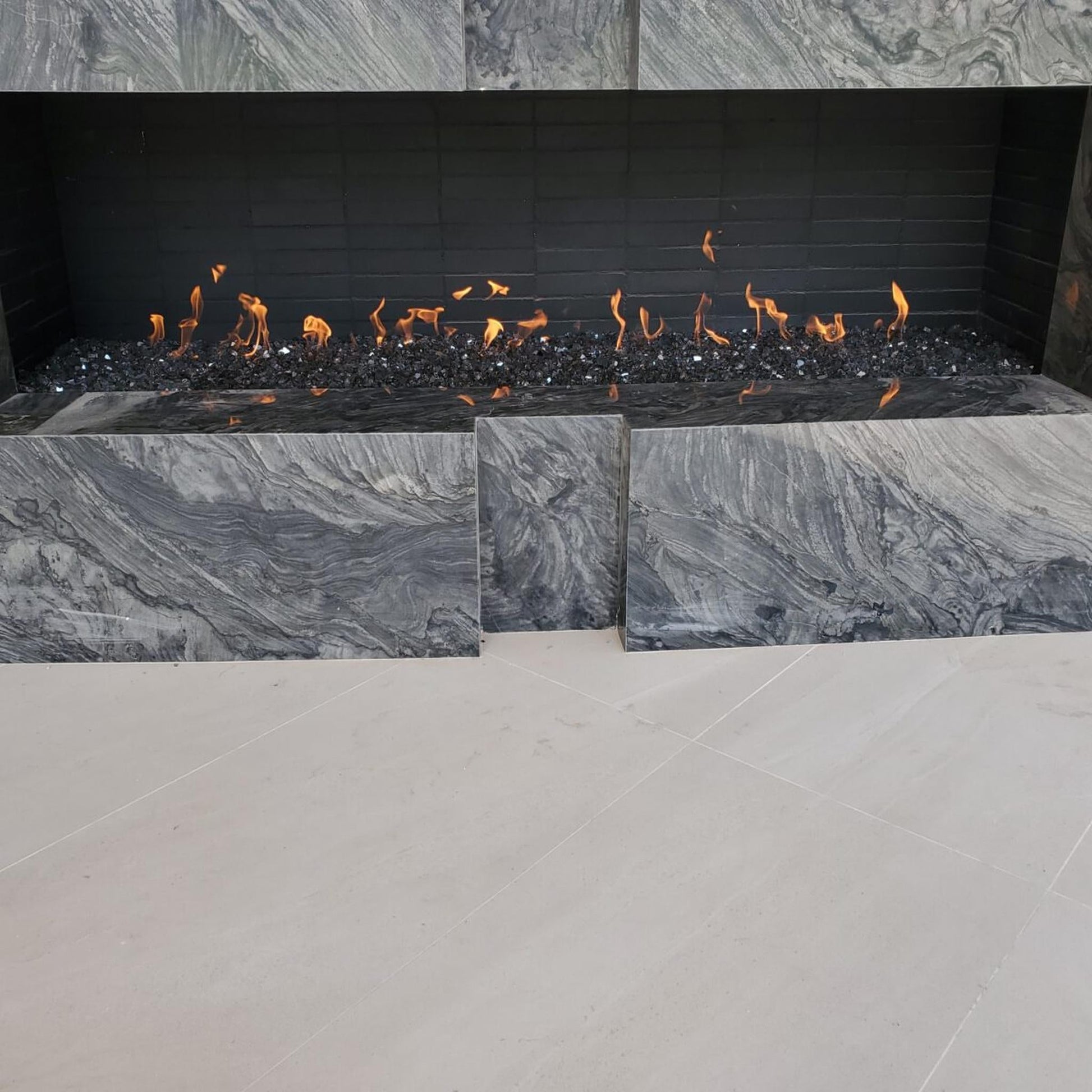Mason-Lite 84" Linear Gas Fireplace - 12" B-Vent