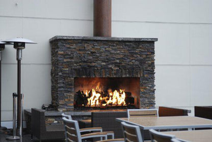Mason-Lite Regal 84" Pre-Cast Masonry Class A Vented Indoor/Outdoor Wood-Burning Firebox Kit