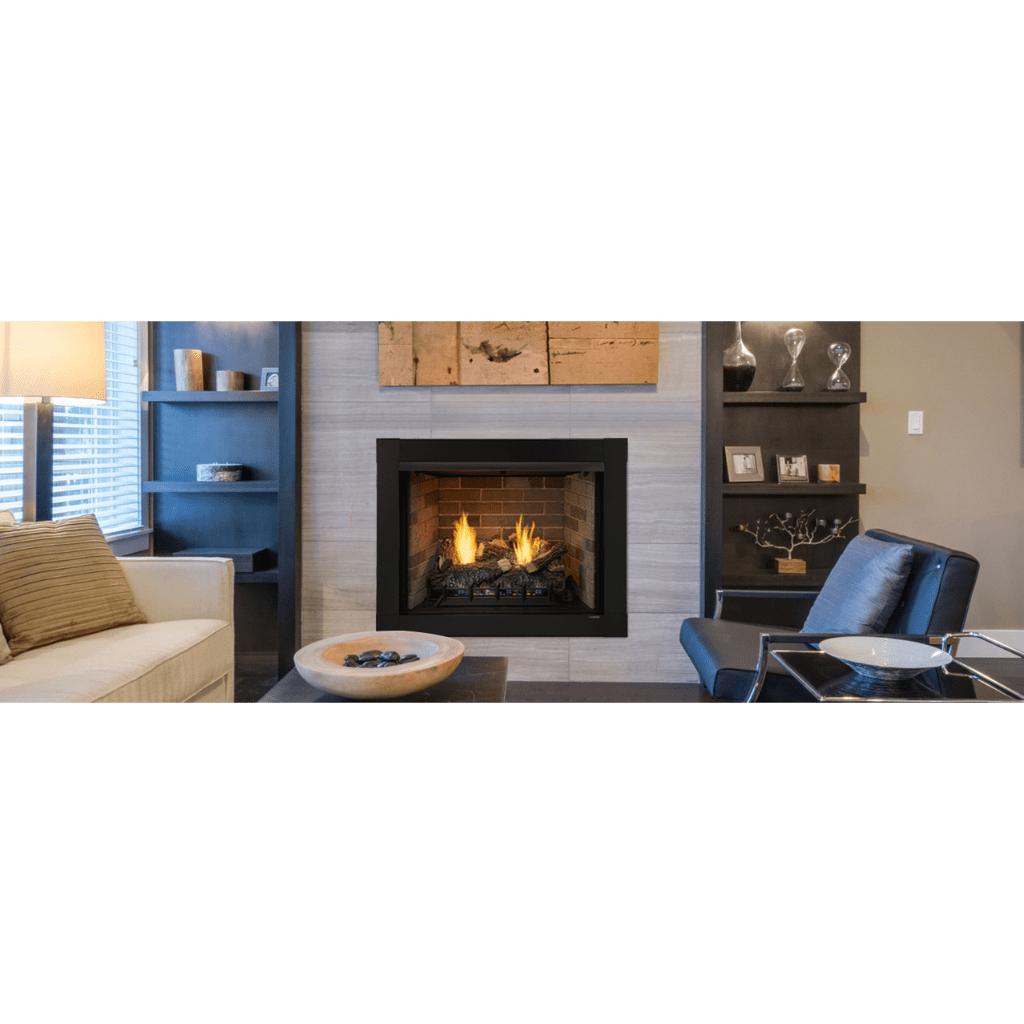 Monessen 36" Attribute Universal Circulating Vent Free Firebox with Radiant Face and Multitonal Brown/Gray Reversible Interior Panels