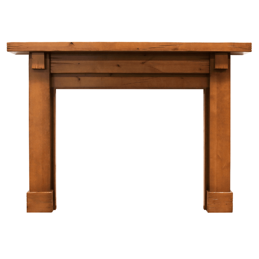 Monessen Design Series Battlefield C 53" Distressed Knotty Alder Unfinished Flush Wood Mantel
