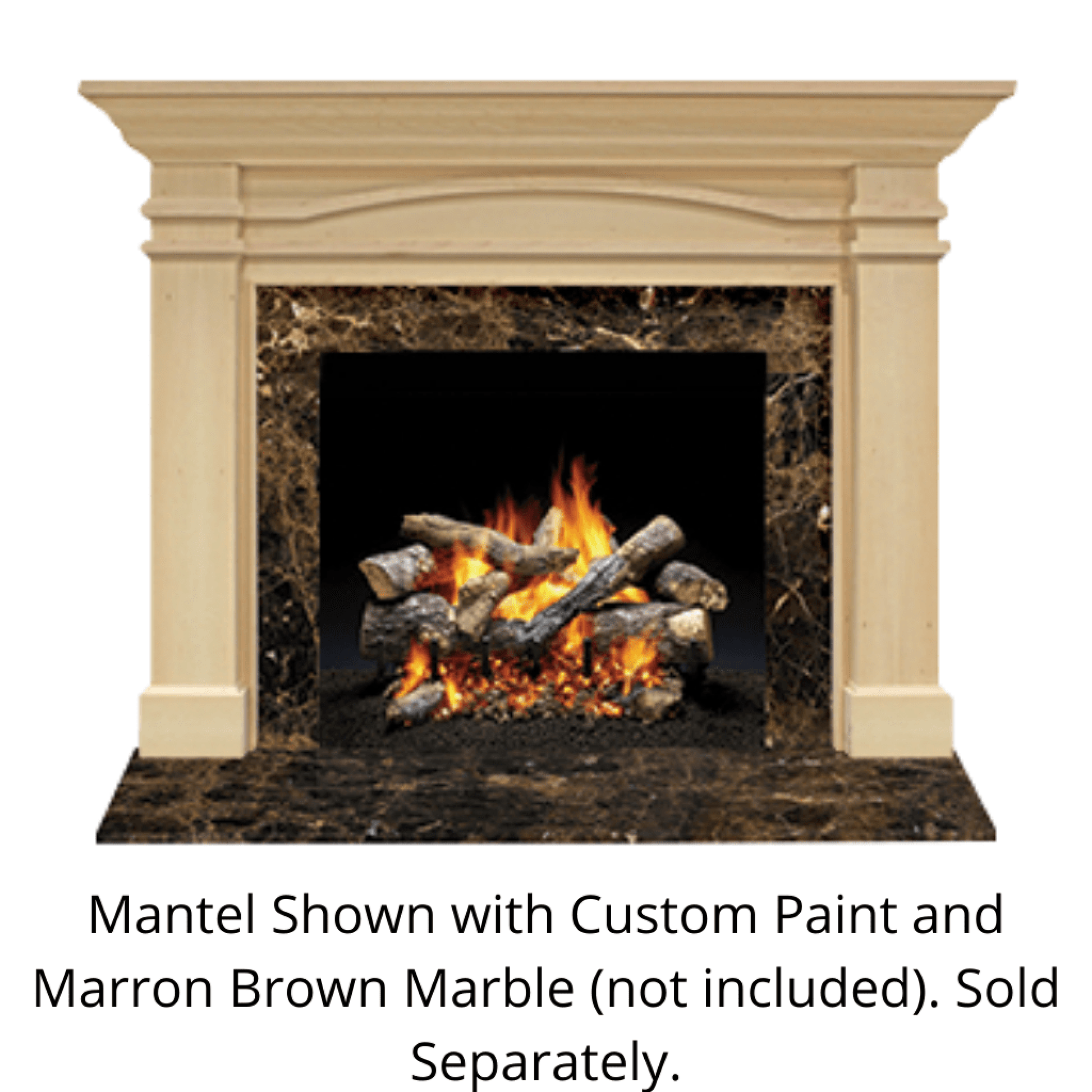 Monessen Design Series Portico C 53" Primed MDF Flush Wood Mantel