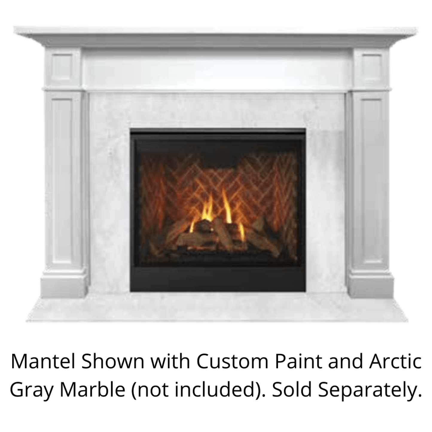 Monessen Signature Series Acadia C 53" Maple Unfinished Flush Wood Mantel
