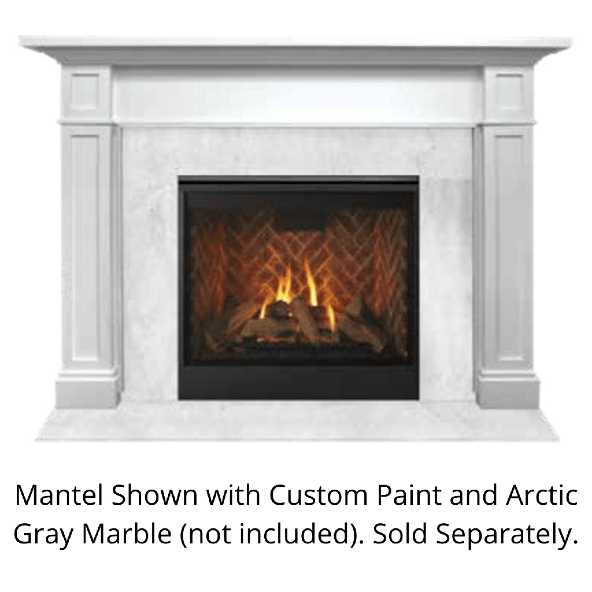 Monessen Signature Series Acadia C 53" Maple Unfinished Flush Wood Mantel