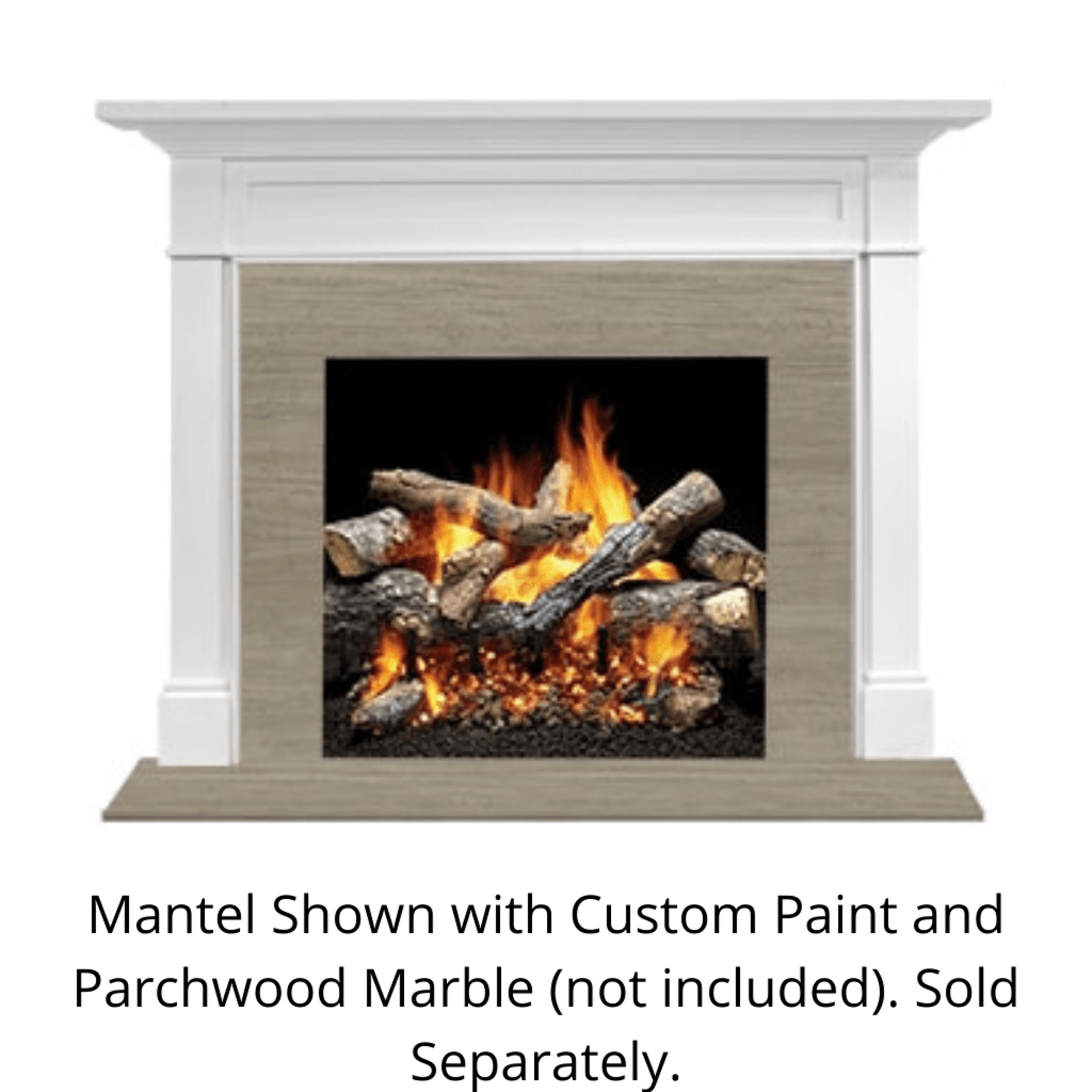 Monessen Signature Series Roxborough C 53" Maple Unfinished Flush Wood Mantel