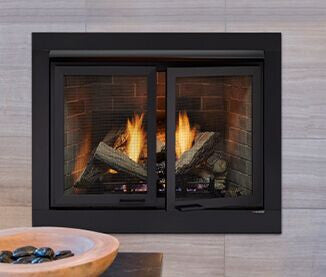 Monessen Attribute 42" Universal Circulating Vent Free Firebox With Radiant Face and Multitonal Brown Reversible Interior Panels