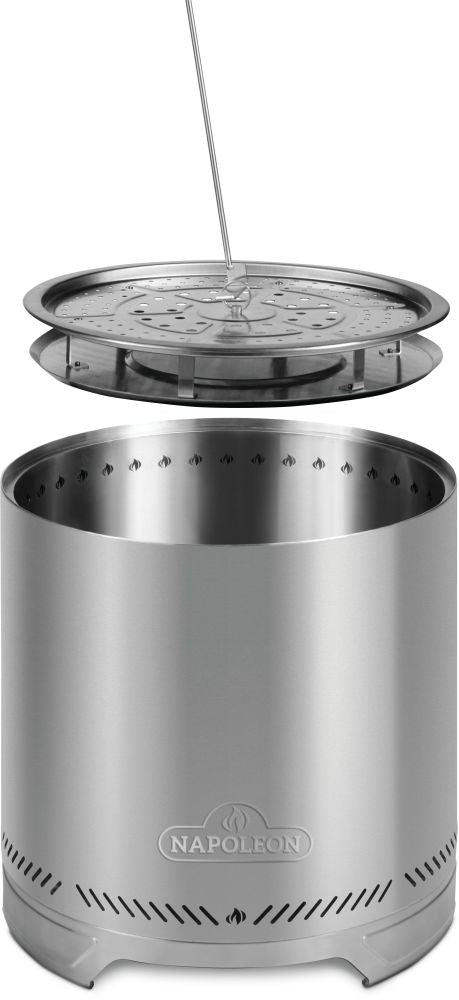 Napoleon Timberwolf Smokeless 22" Large Stainless Steel Wood Fire Pit