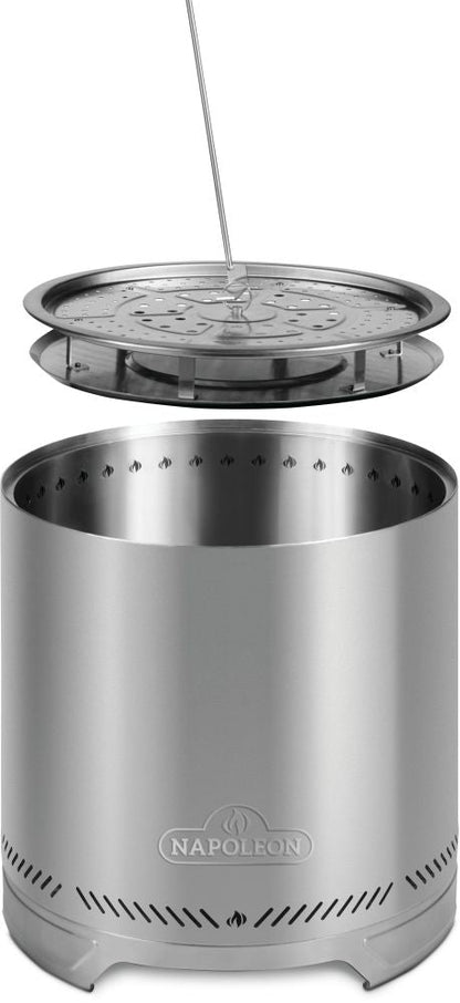 Napoleon Timberwolf Smokeless 22" Large Stainless Steel Wood Fire Pit