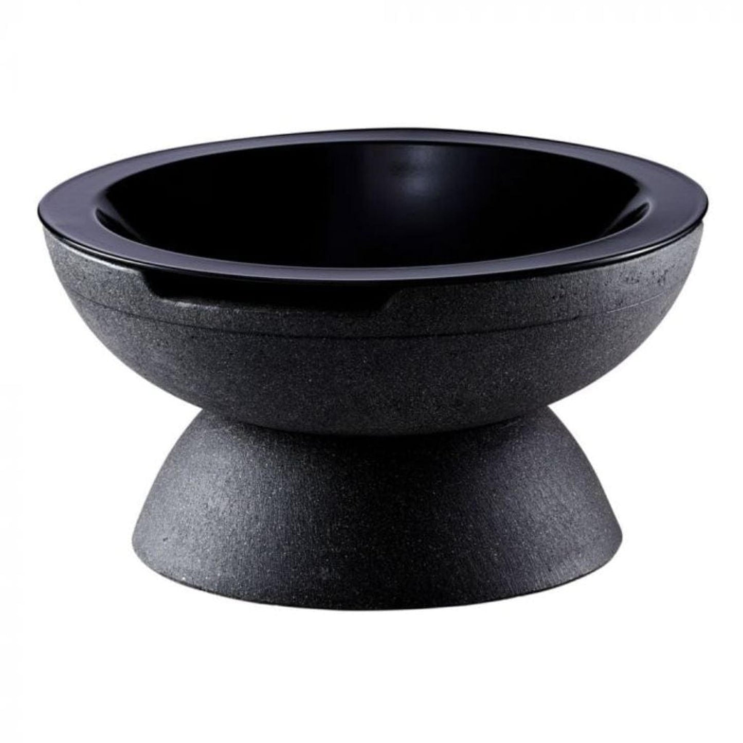 Prism Hardscapes Falo 21" Volcanic Ash Round Glass Fiber Reinforced Cement Wood-Burning Fire Pit