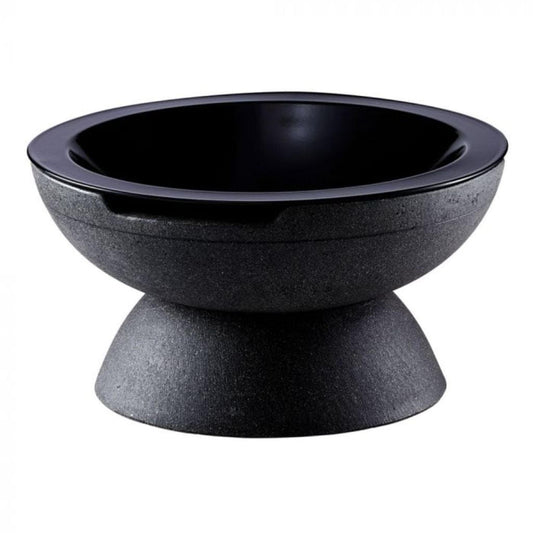 Prism Hardscapes Falo 21" Volcanic Ash Round Glass Fiber Reinforced Cement Wood-Burning Fire Pit