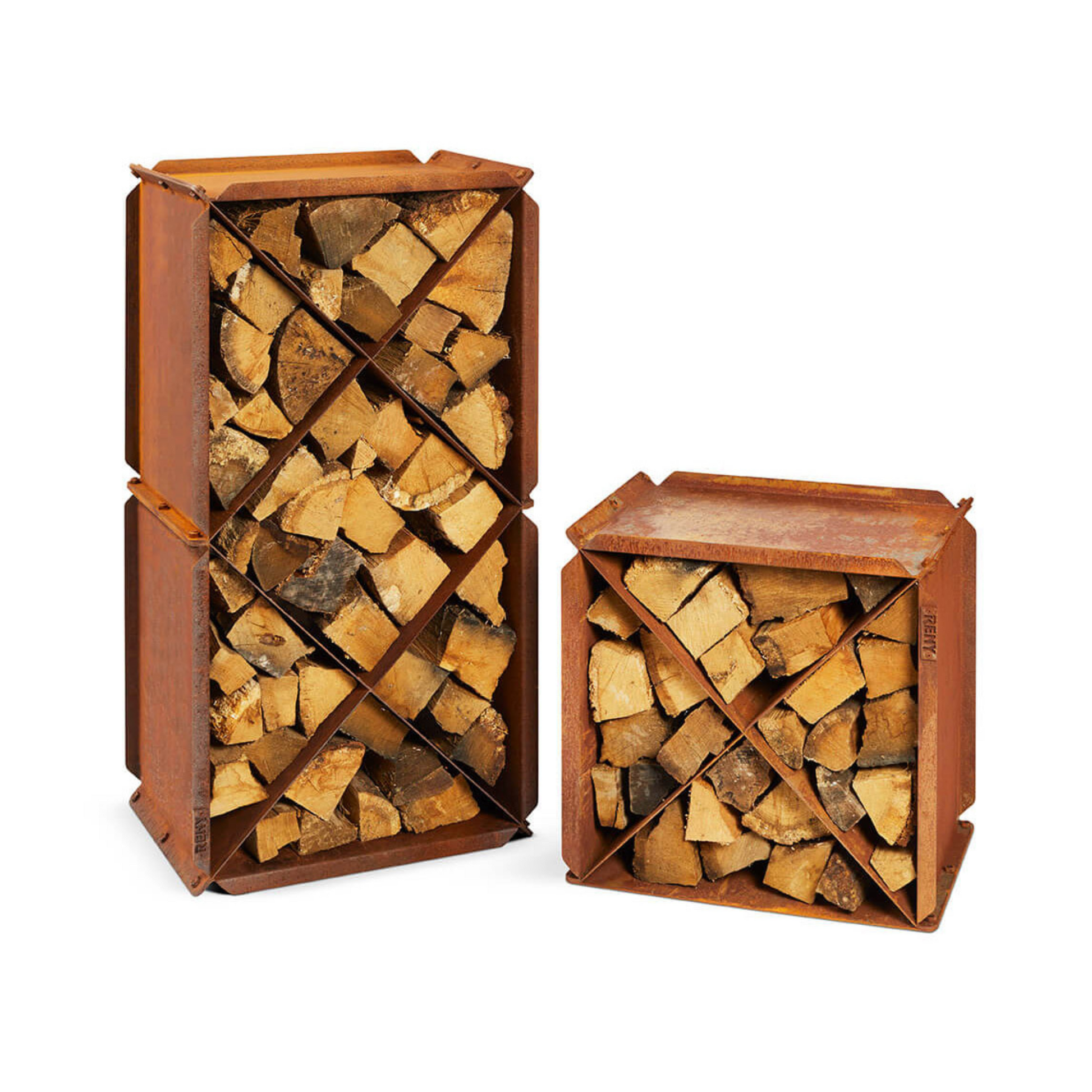 RB73 BloX 2mm CorTen Steel Wood Storage