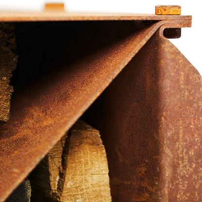 RB73 BloX 2mm CorTen Steel Wood Storage