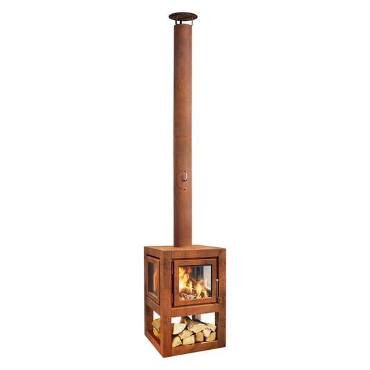 RB73 Quaruba L 3-Sided Glass Fireplace