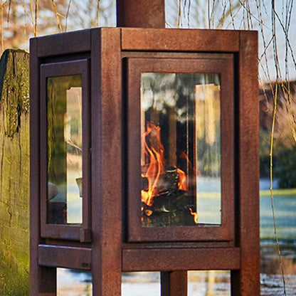 RB73 Quaruba XXL 3-Sided Glass Fireplace