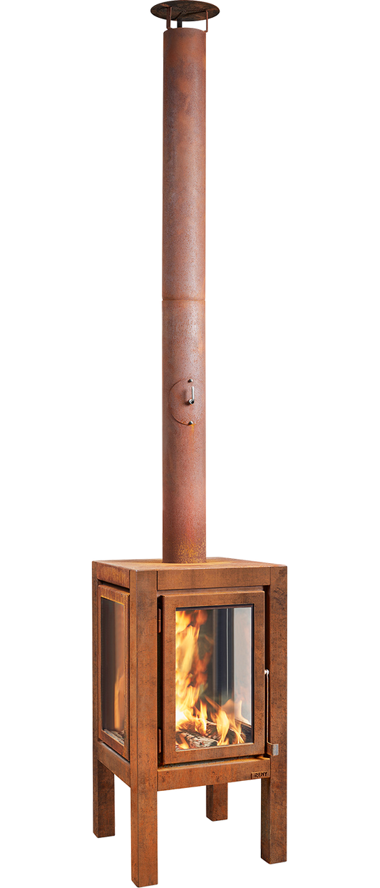 RB73 Quaruba XXL 3-Sided Glass Fireplace