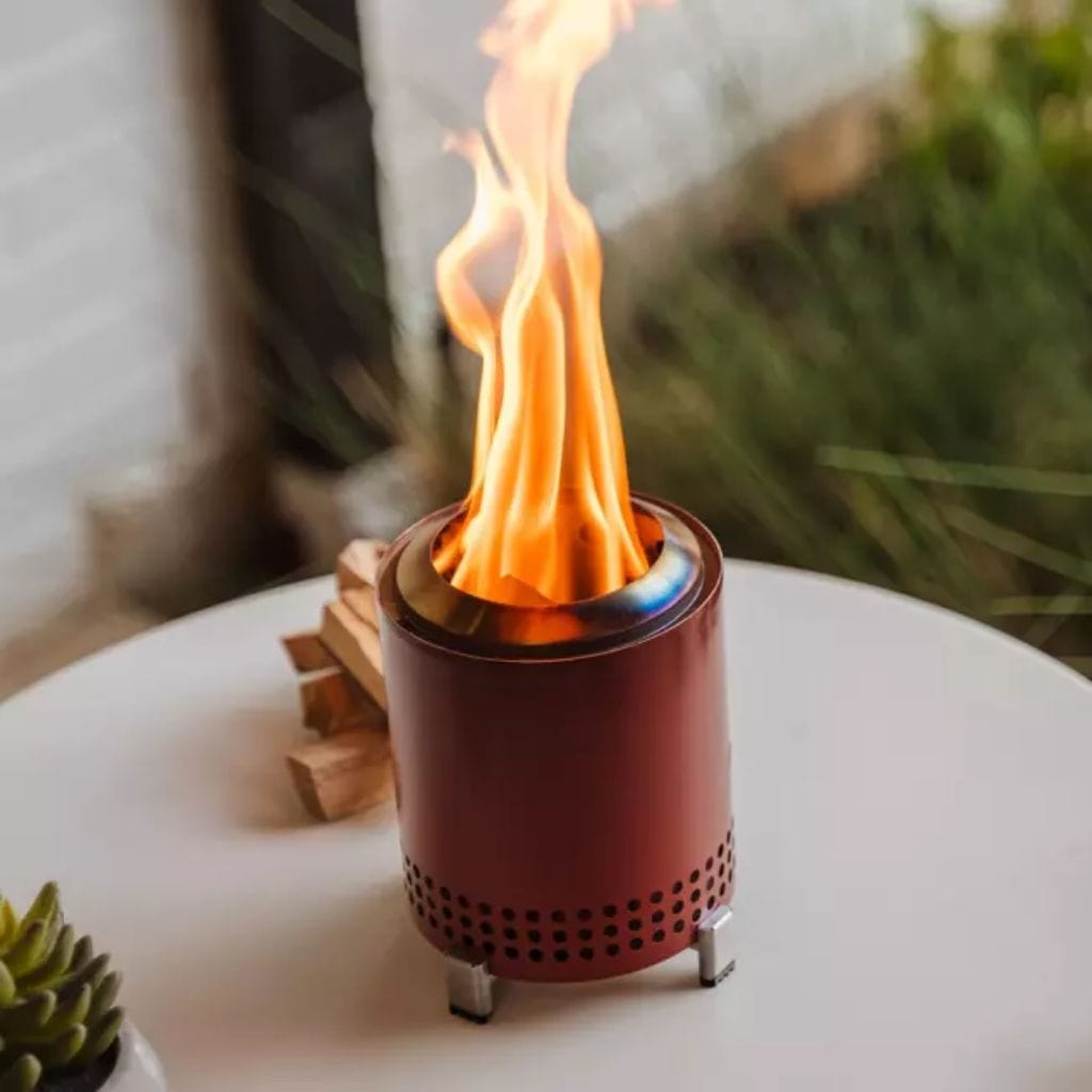 Solo Stove Mesa Gunmetal Metallic Stainless Steel Tabletop Fire Pit