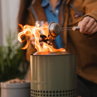 Solo Stove Mesa XL Gunmetal Metallic Stainless Steel Table Top Fire Pit