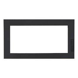 Superior DSSPBLK Black Steel Square Pane Door for WCT4920 Wood Burning Fireplace