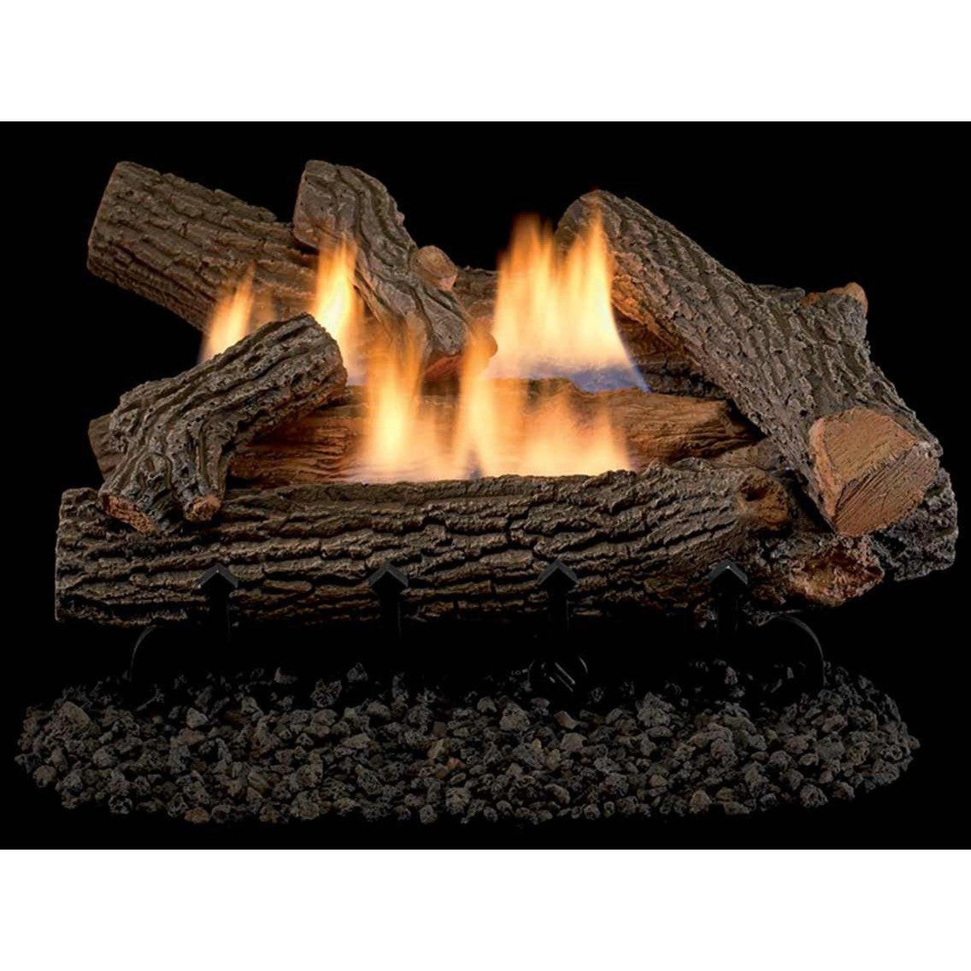 Superior Double-Flame Series Crescent Hill 18" Concrete Vent-Free Gas Log Set