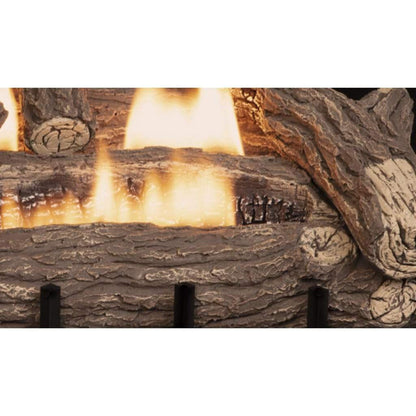 Superior Double-Flame Series Crescent Hill HD 18" High-Density Fiber Vent-Free Gas Log Set
