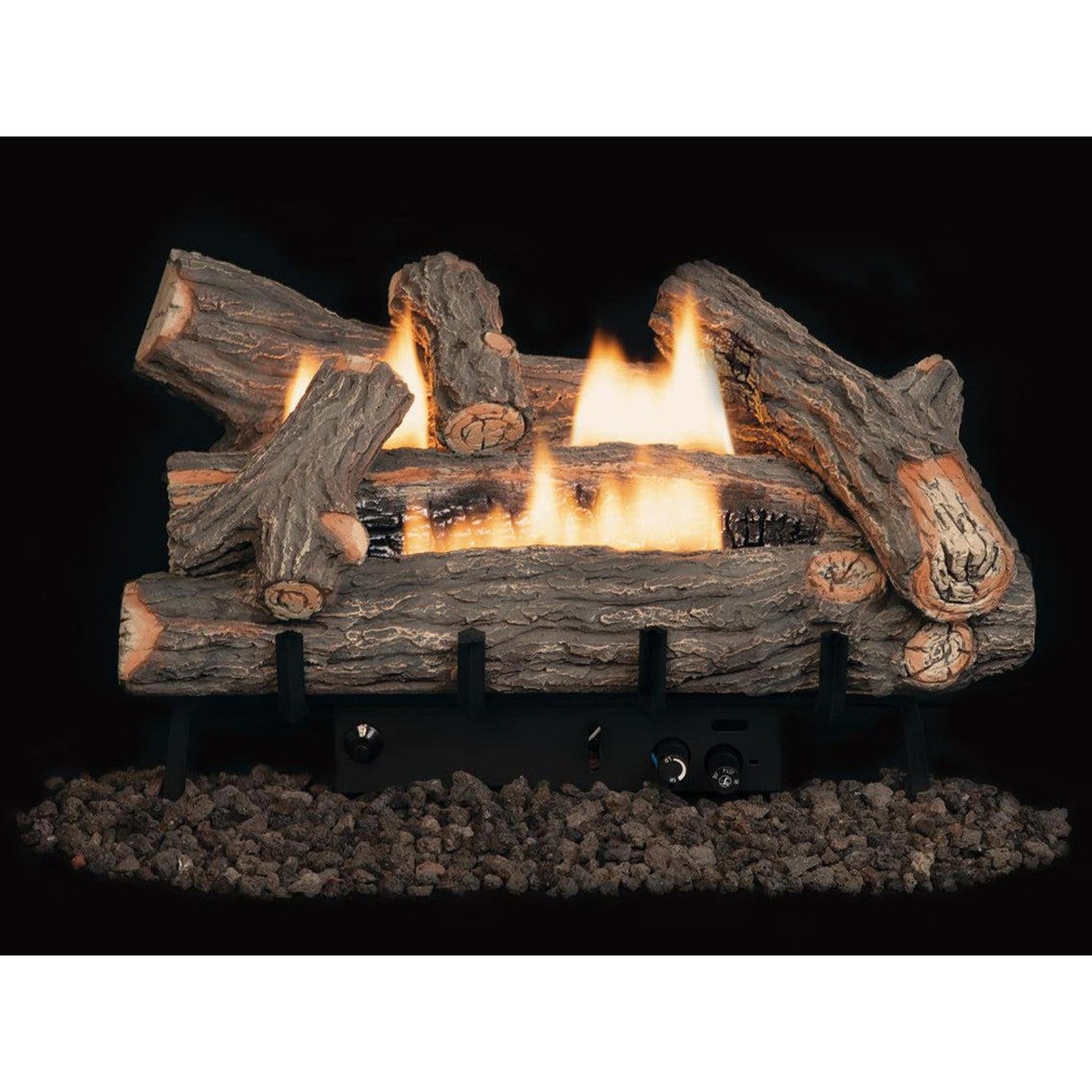 Superior Double-Flame Series Crescent Hill HD 18" High-Density Fiber Vent-Free Gas Log Set