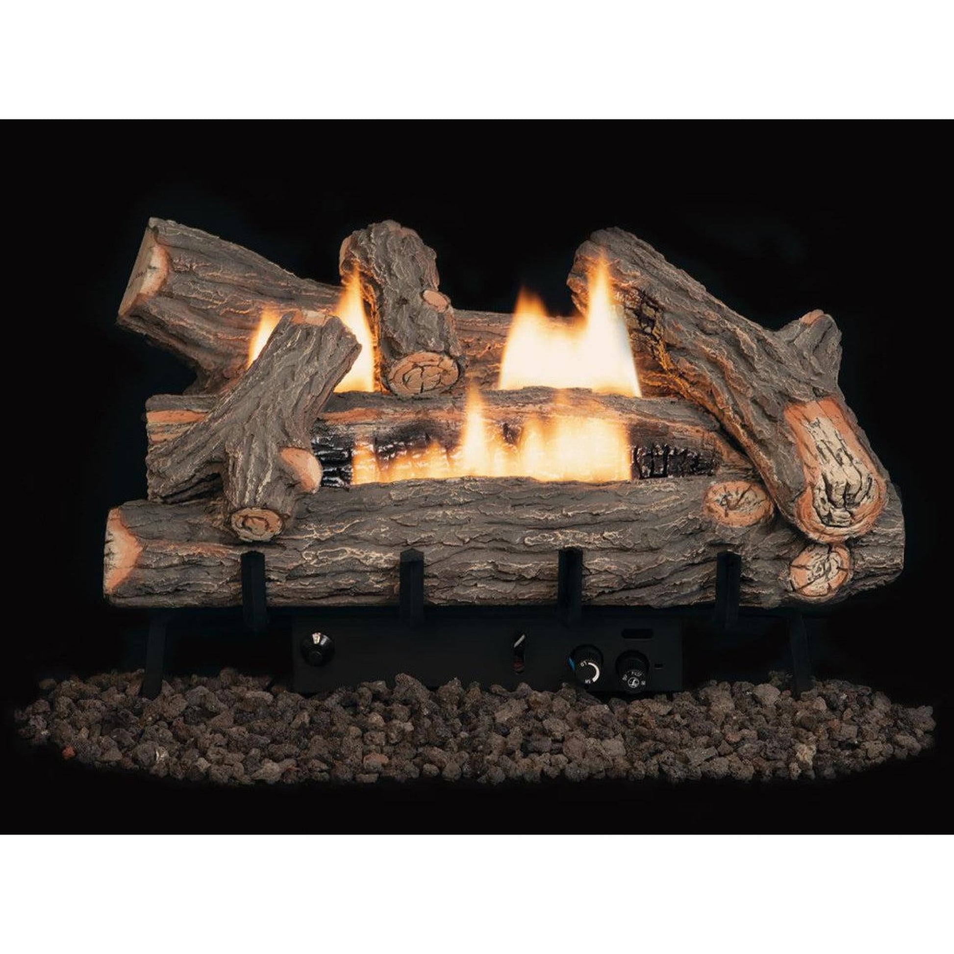 Superior Double-Flame Series Crescent Hill HD 18" High-Density Fiber Vent-Free Gas Log Set