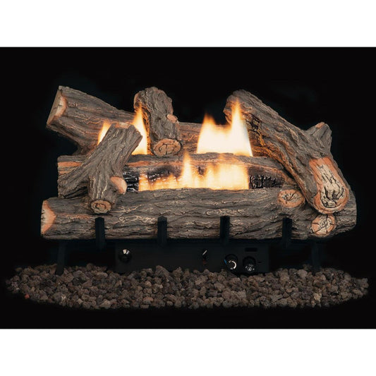 Superior Double-Flame Series Crescent Hill HD 18" High-Density Fiber Vent-Free Gas Log Set