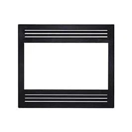Superior FCFSOBLK Black Louvered Facade With Square Opening for WCT4920 Wood Burning Fireplace