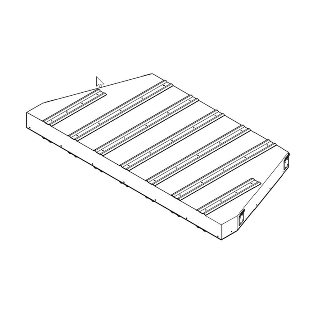 Superior HS48 48" Combustible Floor Protective Hearth Spacer for WRT8048 Wood Burning Fireplace