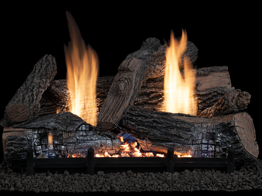 Superior Nature-Flame Series Granite Ridge 24" Concrete Vent-Free Gas Log Set