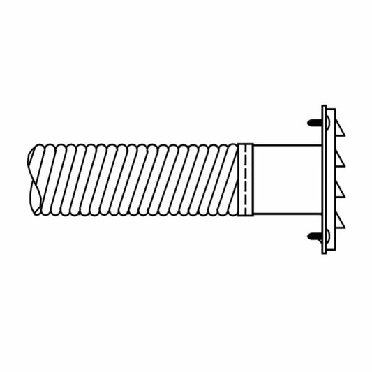 Superior UZIAD 4" Flex Adaptor for WXS2000 Series Wood Burning Stoves