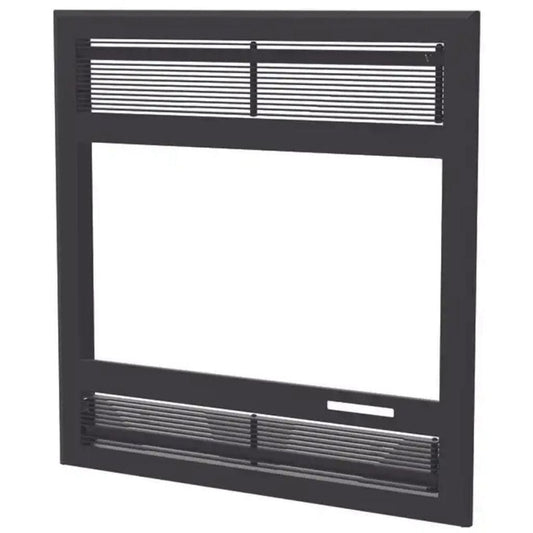 Ventis 35" x 35" Black Modern Faceplate for HE250R Wood Burning Fireplace