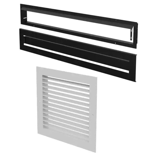 Ventis Black Modern Warm Air Circulation Grille for HE350 Wood Burning Fireplace