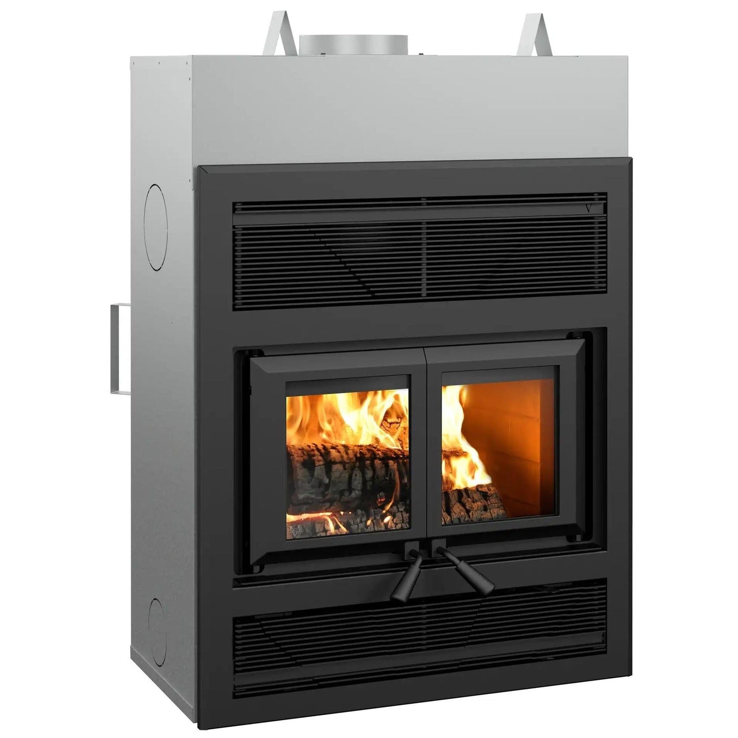 Ventis HE325 42" Black High-Efficiency Direct Vent Large Wood Burning Fireplace, EPA2020 Certified
