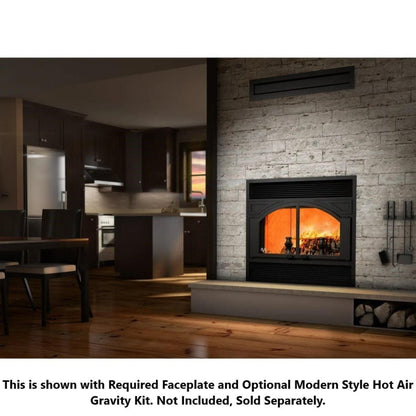 Ventis ME300 41" Black Direct Vent Large Wood Burning Fireplace