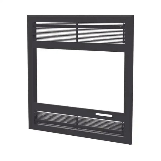 Ventis VBA1561 Black Modern Faceplate for HE250R Wood Burning Fireplace