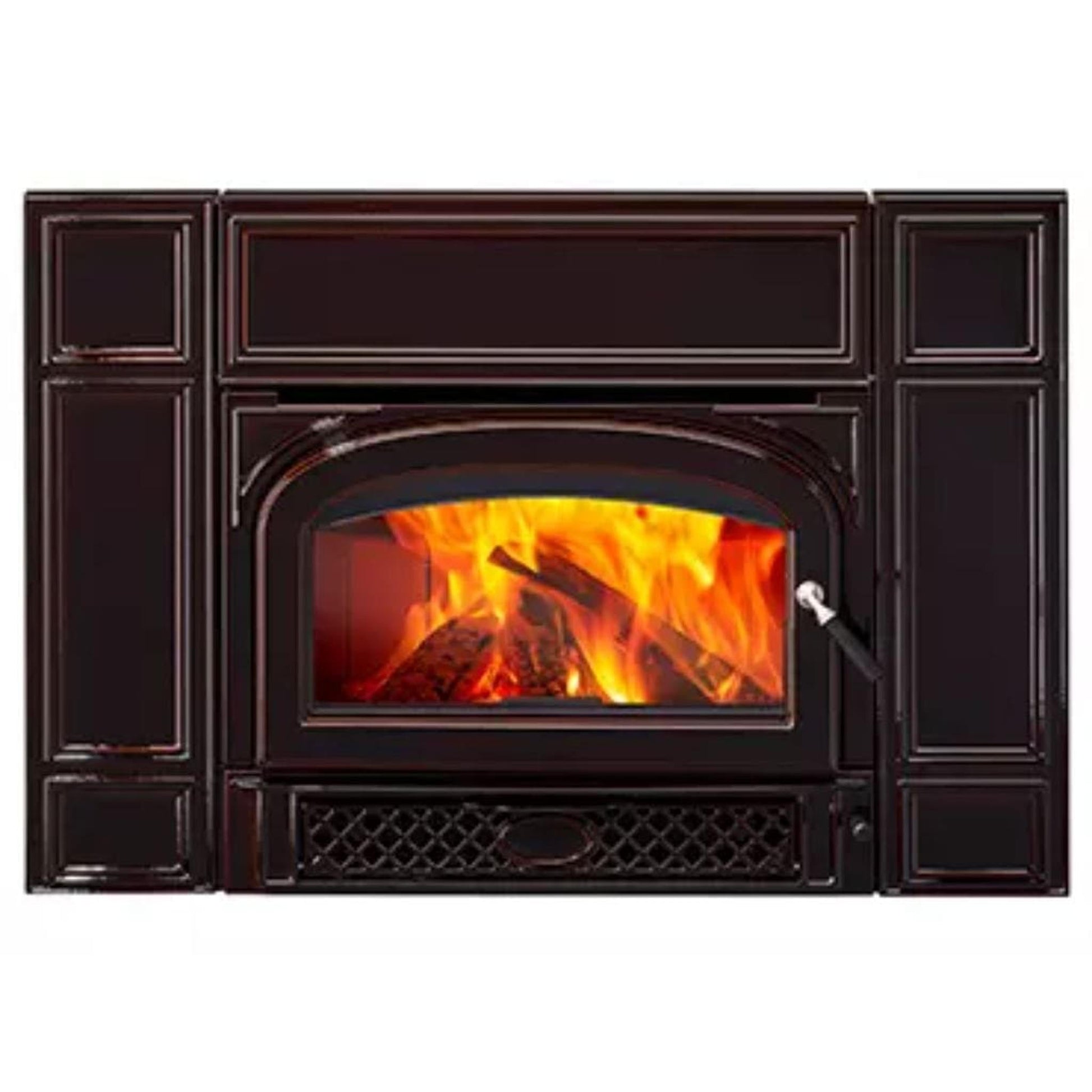 Vermont Castings Gifford 27" Majolica Brown Wood Burning Fireplace Insert